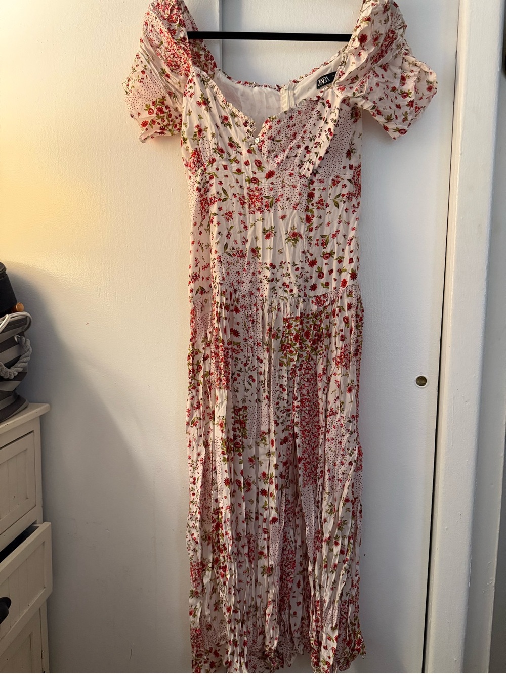 Zara Floral Midi Slit Dress